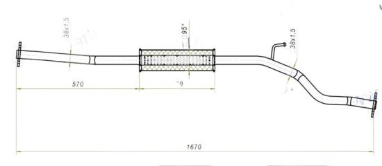 Фото запчасти глушитель(дпд) Nissan Micra (2003-2005) новая запчасть Запчасть глушитель(дпд) Nissan Micra (2003-2005)
