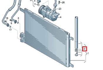 Осушитель системы кондиционирования SKODA Octavia (A7) 2013-2020 2014 v126
