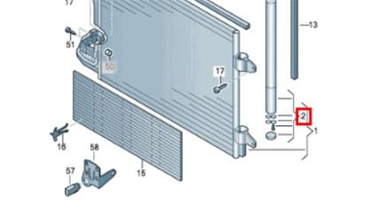 Осушитель системы кондиционирования SKODA Octavia Scout (A5 1Z-) 2004-2013 2010 v128