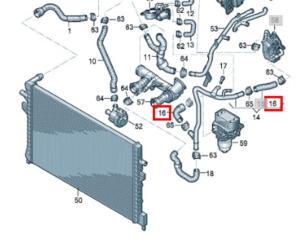 Патрубок SKODA Octavia RS (A7) 2013-2020 2015 v123
