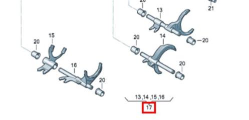 Вилка включения передачи SKODA Octavia RS (A7) 2013-2020 2015 v123
