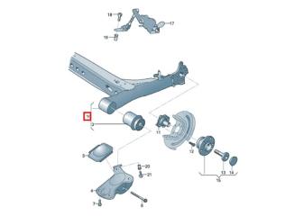 Балка задняя SKODA Octavia (A7) 2013-2020 2014 v126