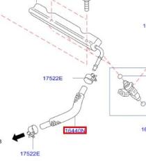 Запчасть трубка картерных газов Nissan Micra (K12E) 2002-2010 2004 v141