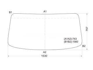 Стекло лобовое TOYOTA Dyna