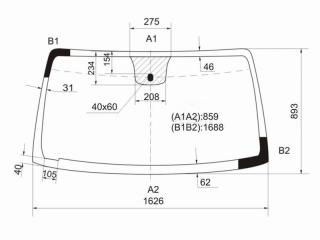 Запчасть стекло лобовое переднее INFINITI QX56