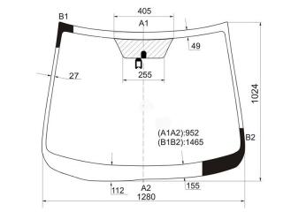 Запчасть стекло лобовое переднее MAZDA DEMIO DE3AS D65163900 новая Стекло лобовое переднее MAZDA DEMIO DE3AS D65163900 новая
