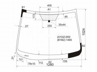 Запчасть стекло лобовое переднее MAZDA DEMIO DE3AS D65163900 новая Стекло лобовое переднее MAZDA DEMIO DE3AS D65163900 новая
