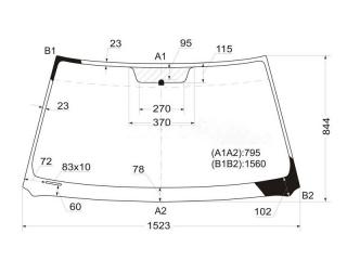 Стекло лобовое переднее TOYOTA Kluger V MHU28 56111-48270 новая