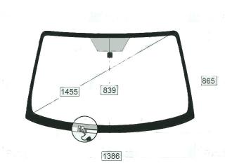 Запчасть стекло лобовое переднее TOYOTA RUSH J210E 56101-B4010 новая Стекло лобовое переднее TOYOTA RUSH J210E 56101-B4010 новая
