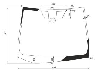 Стекло лобовое переднее Toyota Noah ZRR80 5610128914 новая