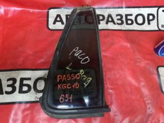 Запчасть форточка двери задняя левая TOYOTA PASSO
