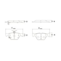 Колодки тормозные дисковые задние Forester SK Колодки тормозные дисковые задние Forester SK